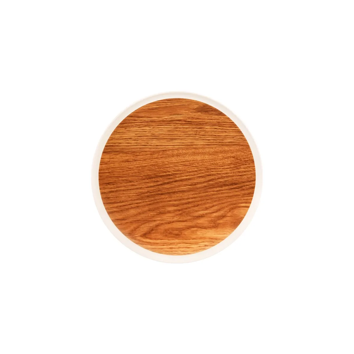ZICCO MELAMINE CONTEMPO ROUND ANTI-SLIP TRAY OAK 304x15 (*46628*) = PACK OF 8 X EACHES