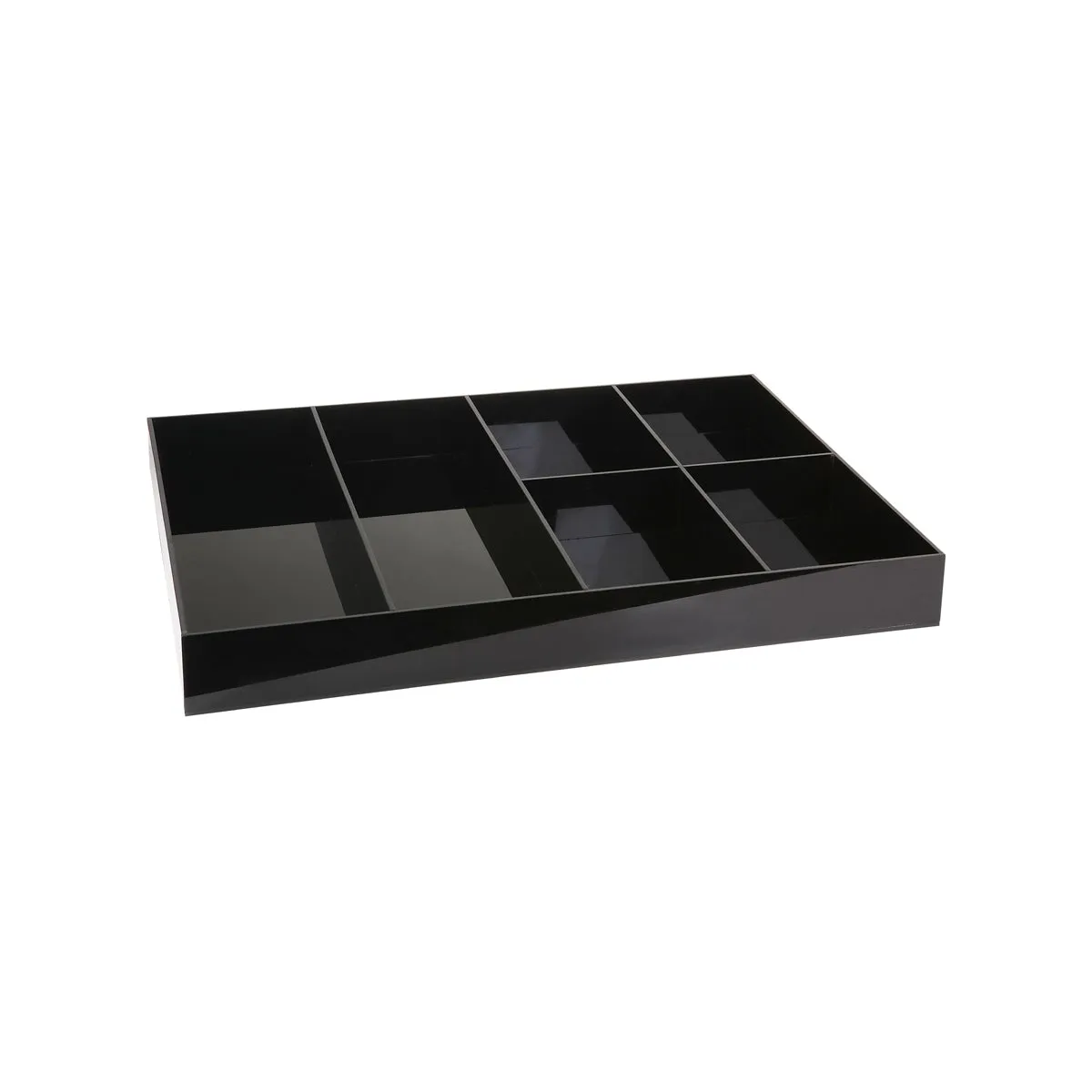 JIWINS TOP DIVIDER HOUSEKEEPING CART BLACK ACR 620x480x65mm (*JW-HCCR*) = PACK OF 6 X EACHES