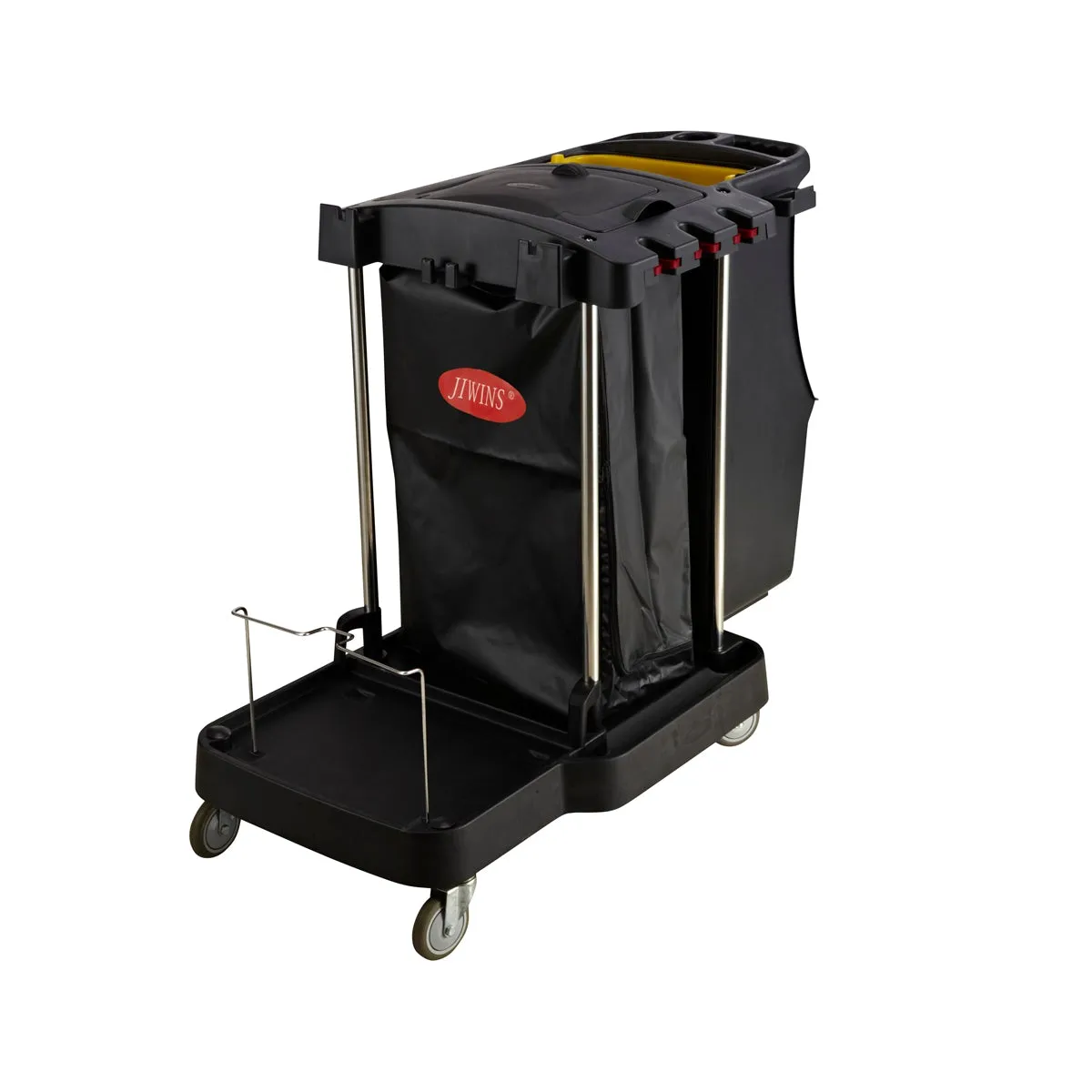 JIWINS COMPACT CLEANING CART BLACK PP 1260x575x975mm (*JW-CCS*) =  1 X EACH