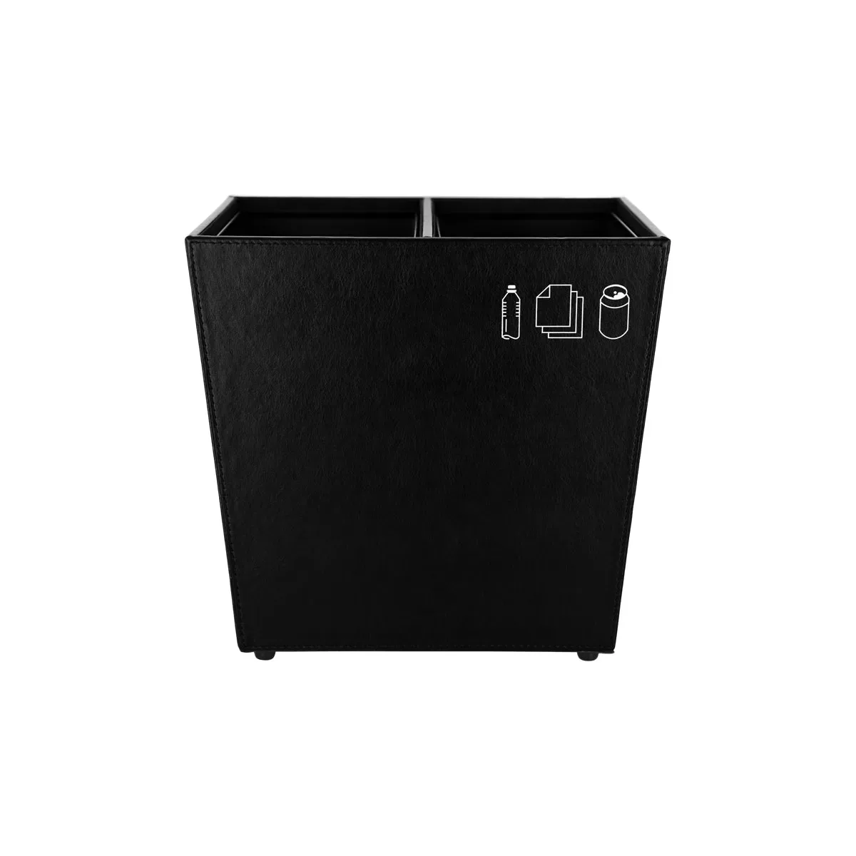 NOBLE & PRICE RECYCLE WASTE BIN 2x 3.8lt BLACK 305x245x292mm (*9000-02*) = 1 X EACH