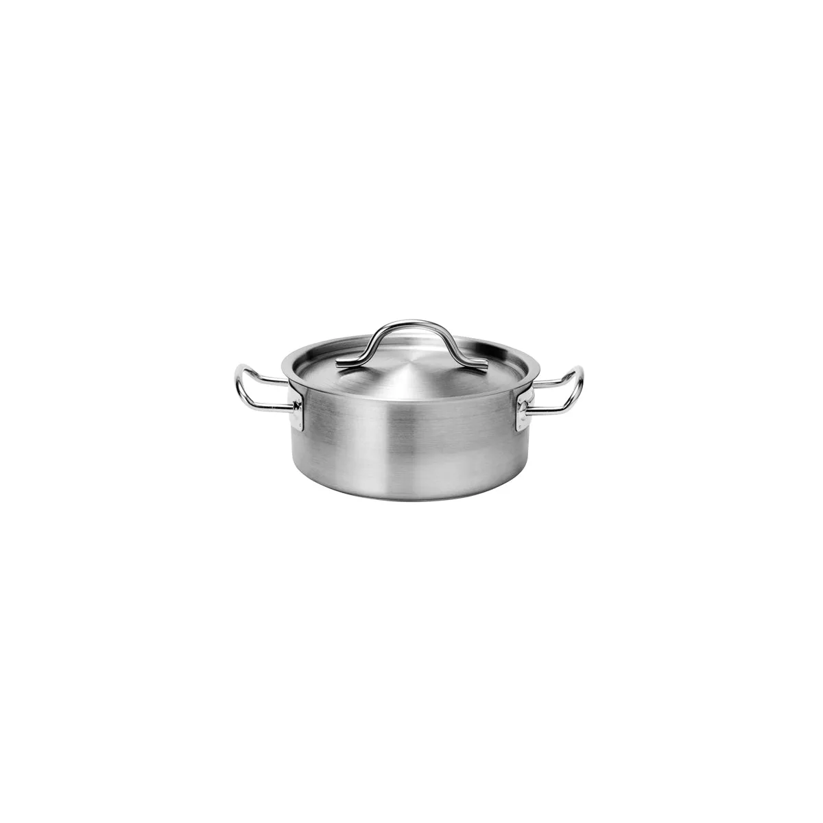 FORCE LOW CASSEROLE w/LID 140x55mm SSTRI-PLY 800ml (*73580*) = 1 X EACH