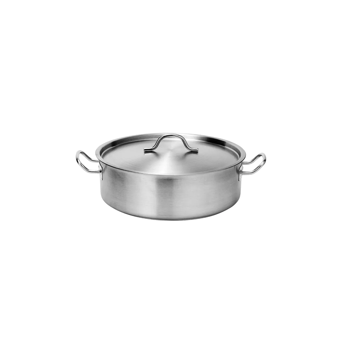 FORCE LOW CASSEROLE w/LID 300x100mm SSTRI-PLY 7lt (*73587*) = 1 X EACH