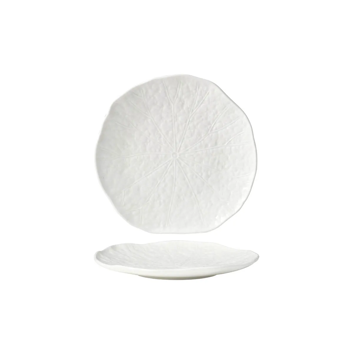 TABLEKRAFT FUSION LOTUS COUPE PLATE 255x35mm WHITE (*902101*) = PACK OF 4 X EACHES