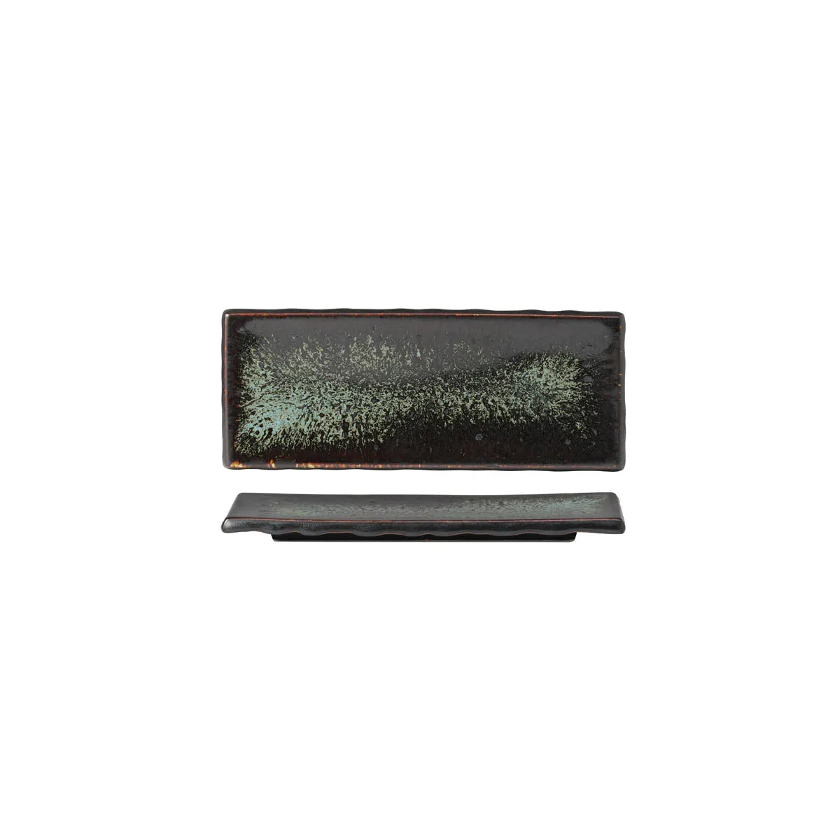 TABLEKRAFT FUSION SUSHI PLATE 230x93x20mm PATINA (*902238*) = PACK OF 6 X EACHES