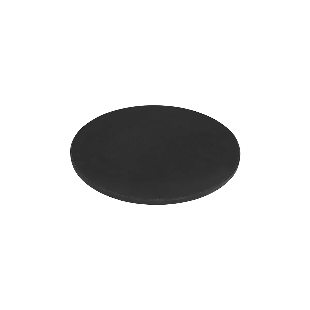 CHEF INOX ROUND CUTTING BOARD PE 350x13mm BLACK (*44392-BLK*) = PACK OF 6 X EACHES