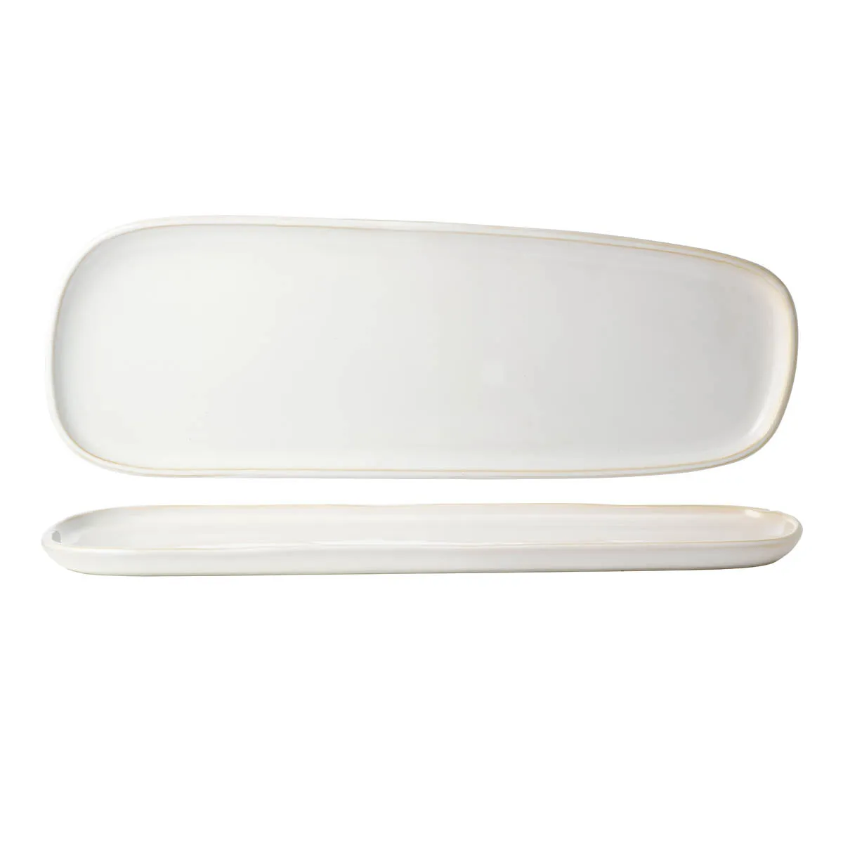 TABLEKRAFT URBAN SERVE FLAT PLATE 535x185x23mm WHITE (*908459*) =  1 X EACH
