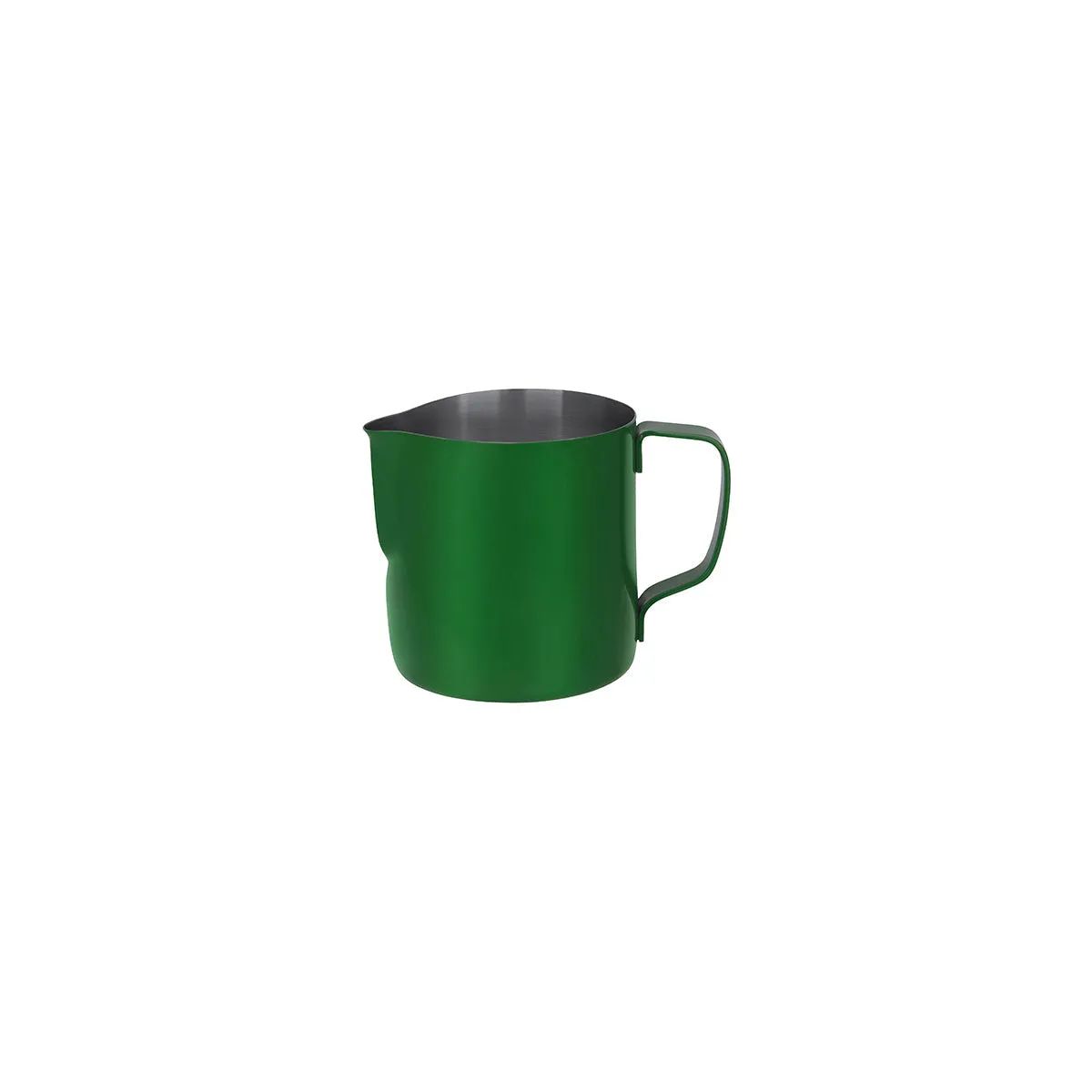 BREW MILK FROTHING JUG S/S 350ml POWDER COAT GREEN (*BW9202*) = 1 X EACH