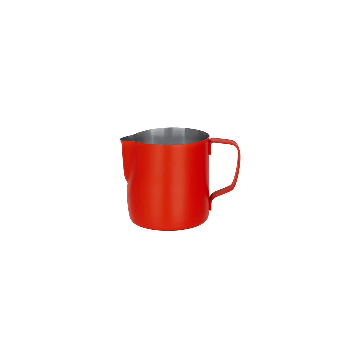 BREW MILK FROTHING JUG S/S 350ml POWDER COAT RED (*BW9205*) = 1 X EACH