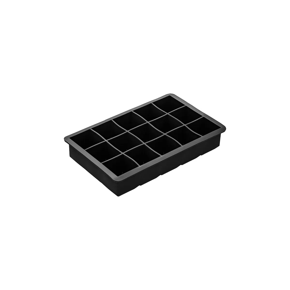 ZANZI SQUARE ICE CUBE TRAY SILICONE 15x36mm BLK (*Z0951*) = 1 X EACH