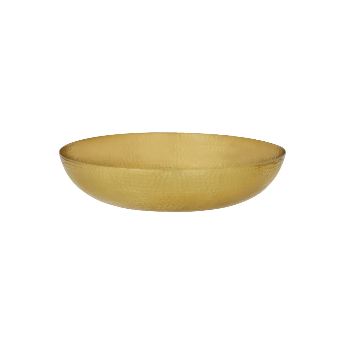 CHEF INOX ROUND SERVING/SEAFOOD BOWL HAMMERED 350mm BRASS (*06928*) = PACK OF 4 X EACHES