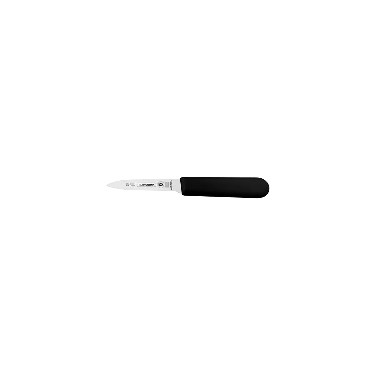 TRAMONTINA PROF PARING KNIFE STRAIGHT EDGE 70mm BLK H/S (*TM24625/103*) = 1 X EACH