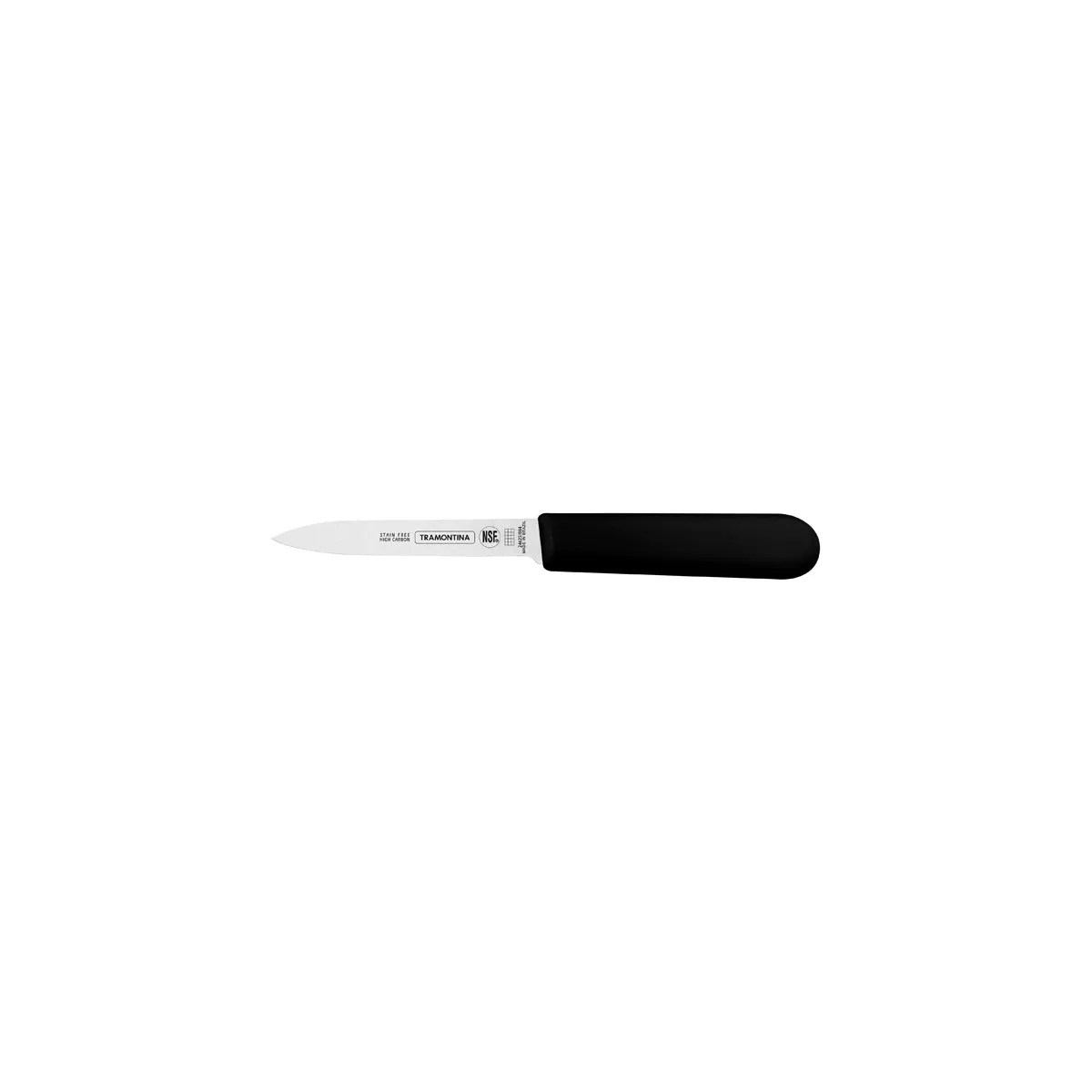TRAMONTINA PROF PARING KNIFE STRAIGHT ED 100mm BLK H/S (*TM24625/104*) = 1 X EACH
