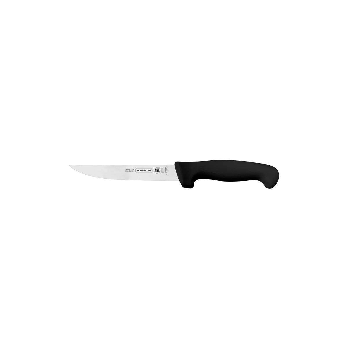 TRAMONTINA PROF BONING KNIFE STR WIDE STIFF 150mm BLK H/S (*TM24605/106*) = 1 X EACH