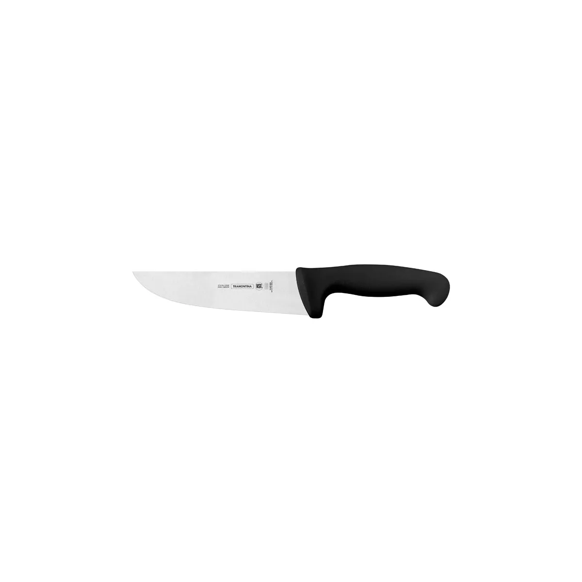 TRAMONTINA PROF BUTCHER KNIFE STRAIGHT BACK 150mm BLK H/S (*TM24607/106*) = 1 X EACH