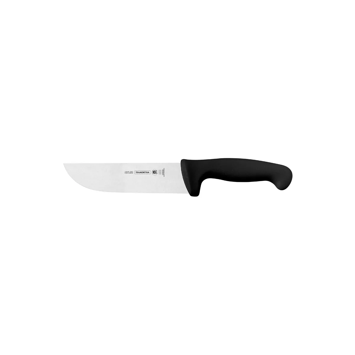 TRAMONTINA PROF BUTCHERS KNIFE STR BACK DEEP 150mm BLK H/S (*TM24608/106*) = 1 X EACH