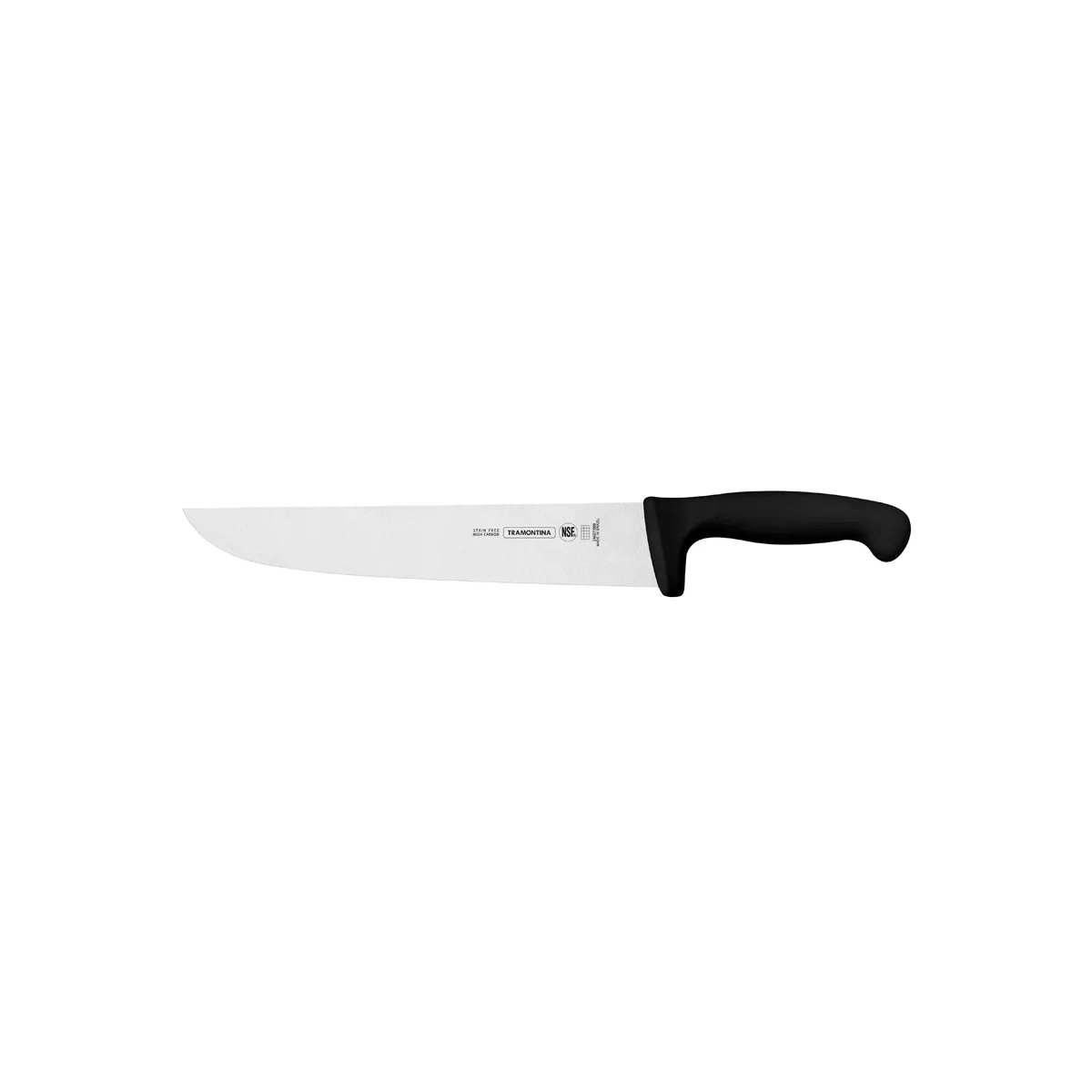 TRAMONTINA PROF BUTCHER KNIFE STRAIGHT BACK 250mm BLK H/S (*TM24607/100*) = 1 X EACH