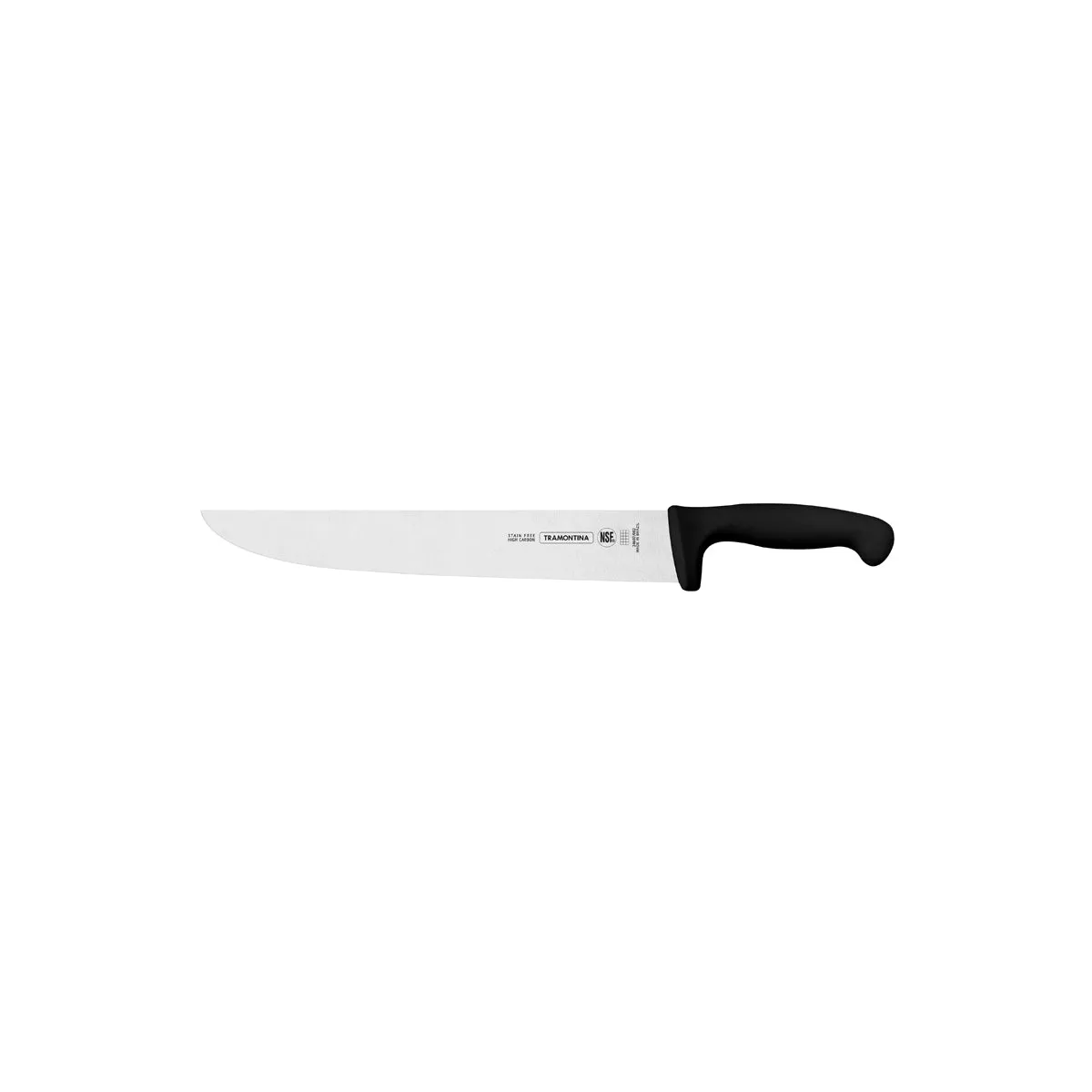 TRAMONTINA PROF BUTCHER KNIFE STRAIGHT BACK 300mm BLK H/S (*TM24607/102*) = 1 X EACH