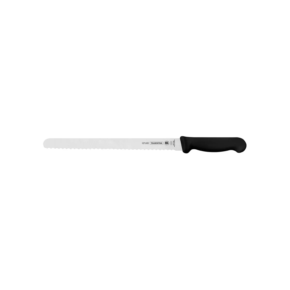 TRAMONTINA PROF BREAD KNIFE SERRATED 300mm BLK H/S (*TM24627/102*) = 1 X EACH