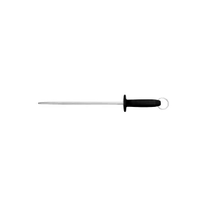 TRAMONTINA PROF SHARPENING STEEL RND FINE 250mm BLK H/S (*TM24642/100*) = 1 X EACH