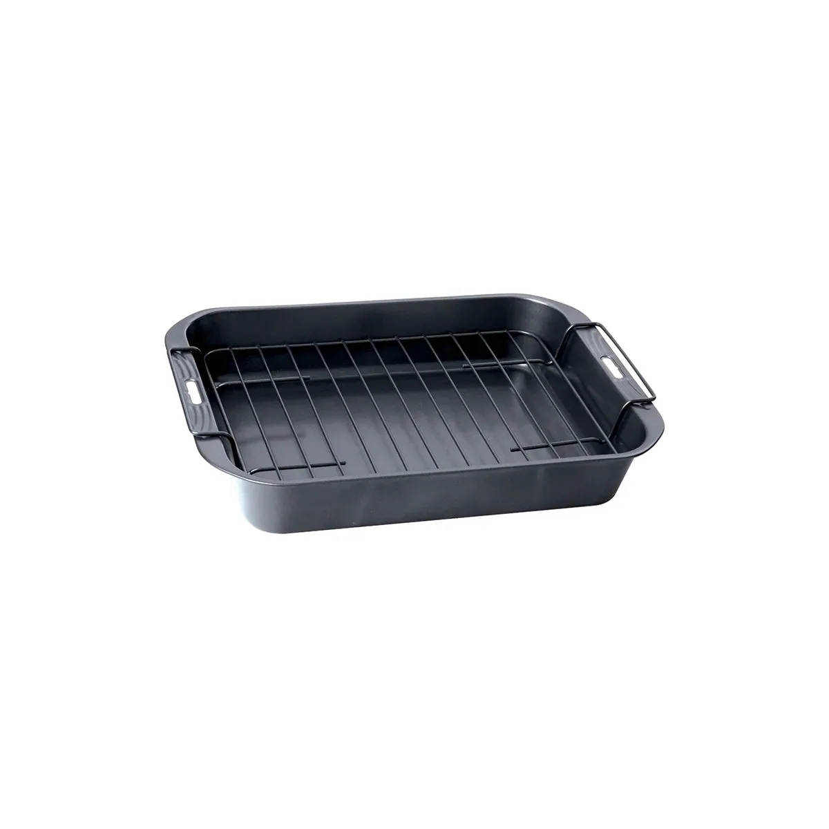 WILTSHIRE ROAST PAN-RECT E/BAKE 325x250x60mm w/RACK N/S (*WLT9037MP*) = PACK OF 6 X EACHES