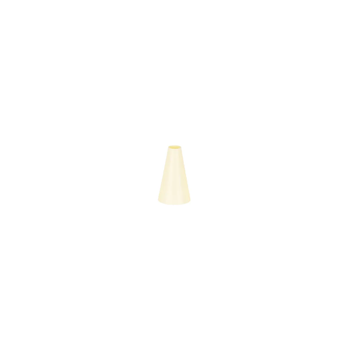 CHEF INOX THERMO DECORATING TUBE PLAIN  PLASTIC 11mm WHITE (*00751-P*) =  1 X EACH
