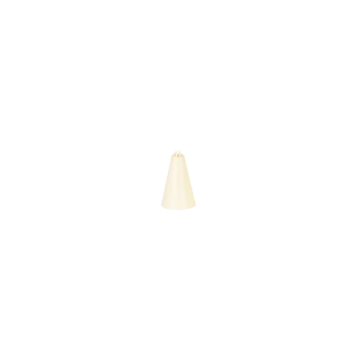 CHEF INOX THERMO DECORATING TUBE STAR PLASTIC 3mm WHITE (*00723-S*) =  1 X EACH