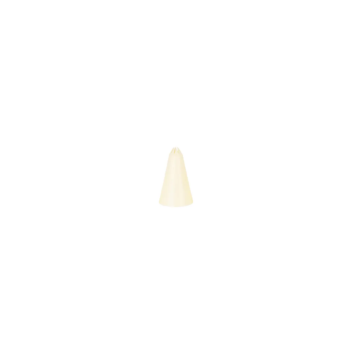 CHEF INOX THERMO DECORATING TUBE STAR WHITE PLASTIC 5mm WHI (*00725-S*) =  1 X EACH