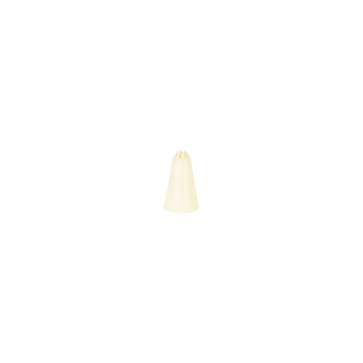 CHEF INOX THERMO DECORATING TUBE STAR PLASTIC 7mm WHITE (*00727-S*) =  1 X EACH