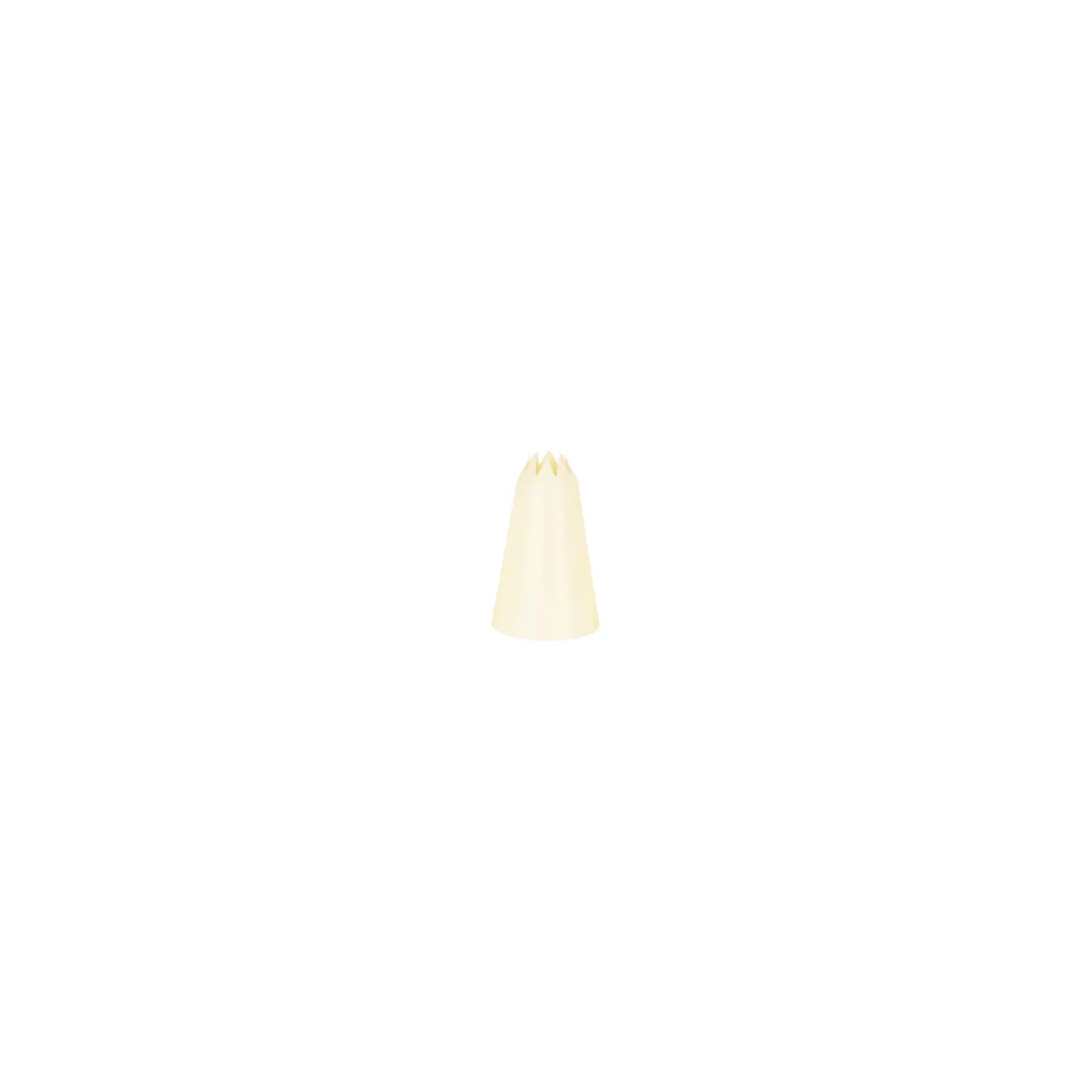 CHEF INOX THERMO DECORATING TUBE STAR  PLASTIC 9mm WHITE (*00729-S*) =  1 X EACH
