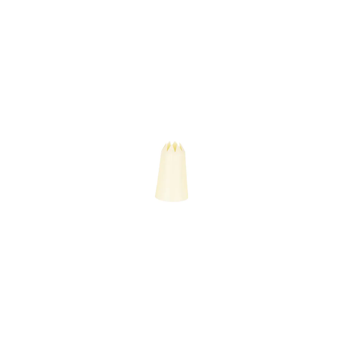 CHEF INOX THERMO DECORATING TUBE STAR  PLASTIC 13mm WHITE (*00733-S*) =  1 X EACH