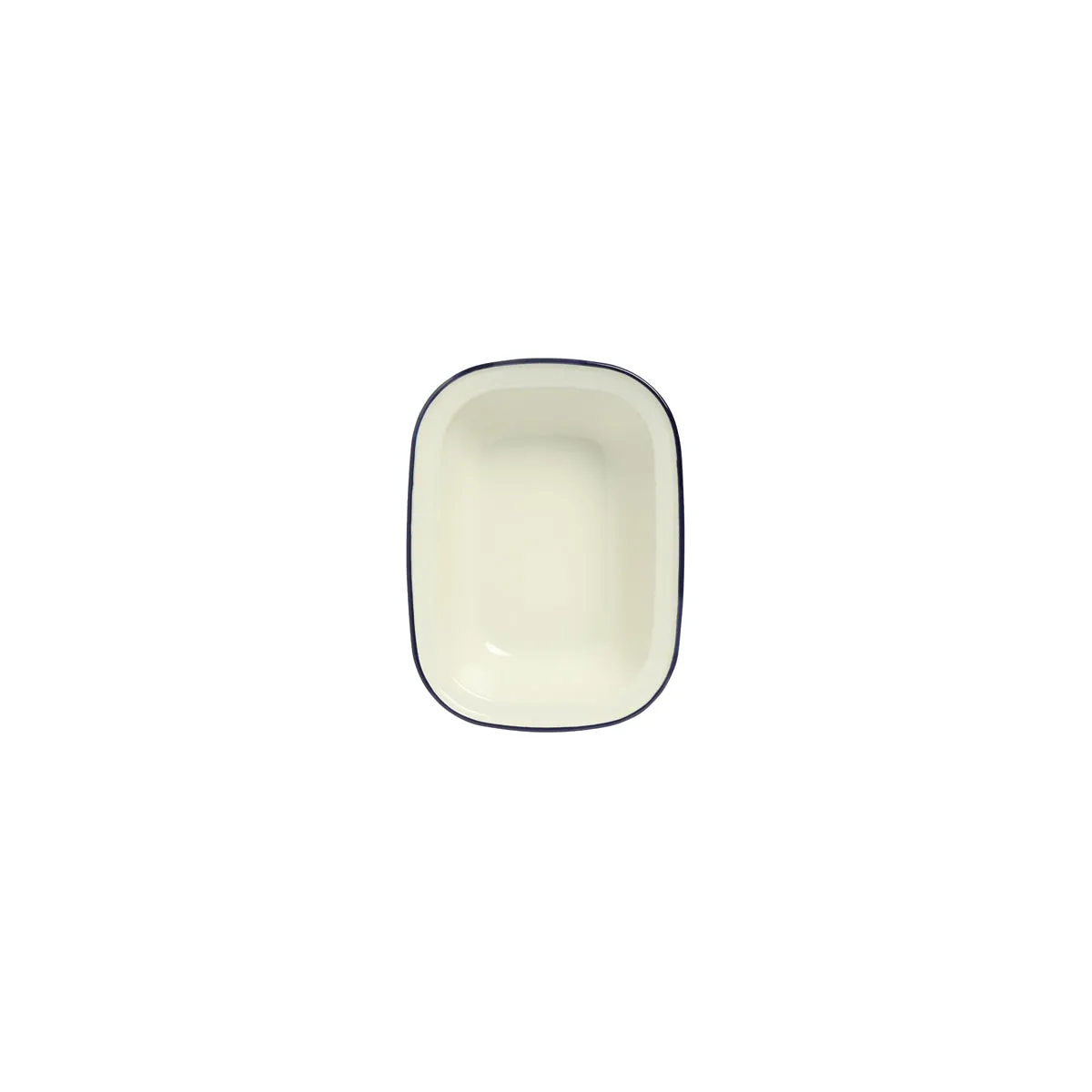 WILTSHIRE PIE DISH-ENAMEL OBLONG BLUE RIM 1.0lt 215x150mm (*WLT40379*) = PACK OF 12 X EACHES