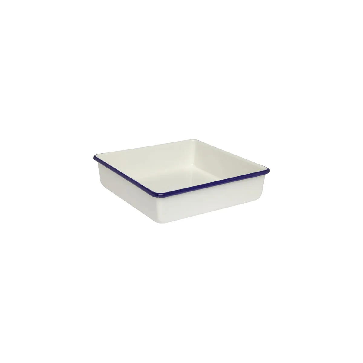 WILTSHIRE BAKING PAN-ENAMEL BLUE RIM 2.0lt 230x230x50mm (*WLT40388*) = PACK OF 4 X EACHES
