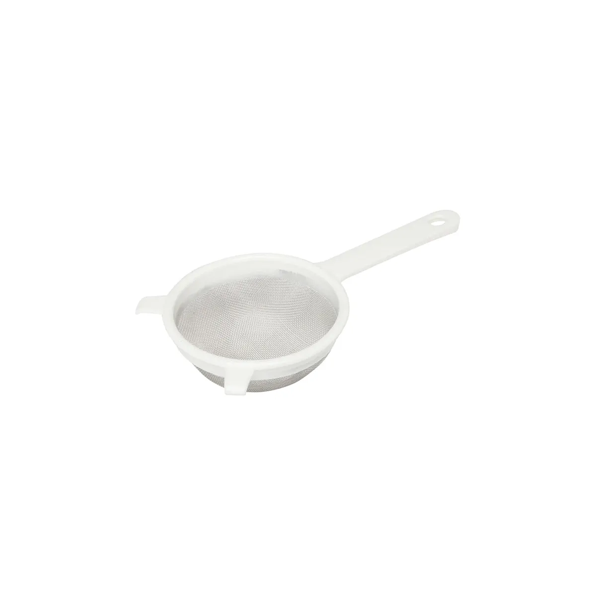 WILTSHIRE STRAINER-S/S 125mm w/PLASTIC HANDLE (*WLT43159*) = PACK OF 6 X EACHES