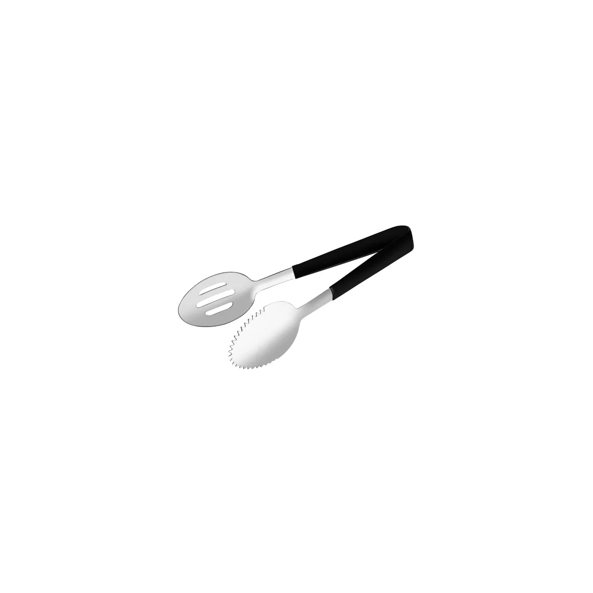 CHEF INOX ROUND TONGS SPN 1 SIDE SLOTTED/VINYL HDL S/S 245mm (*70275*) = 1 X EACH
