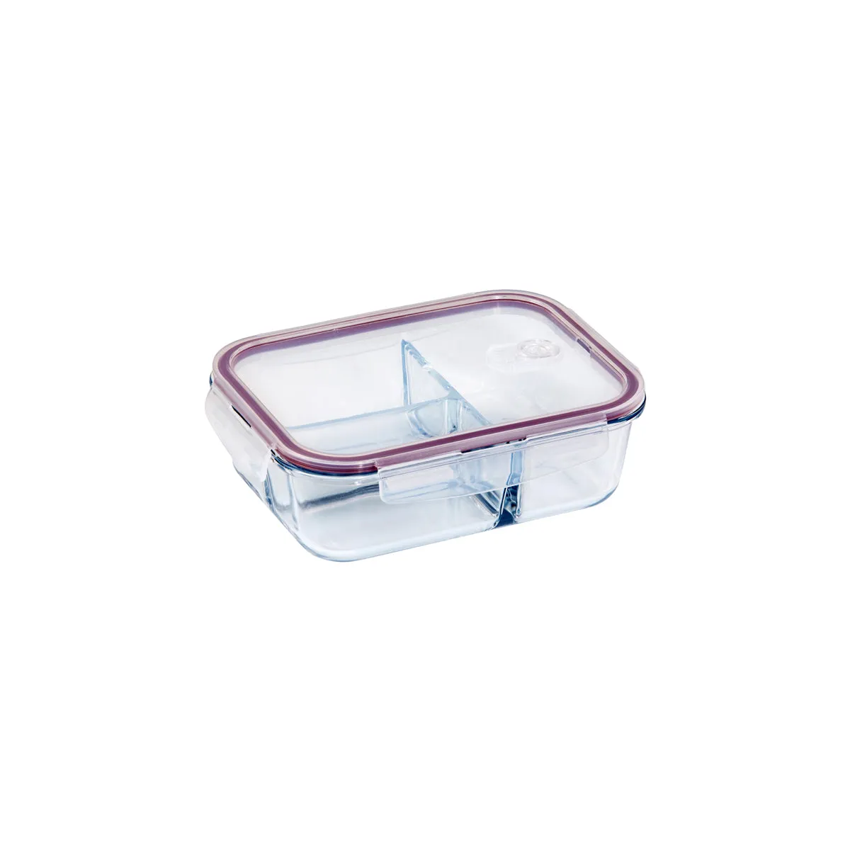 ETERNA GLASS CONTAINERS 3 DIV RECT 1500ml (*ETR48148*) = PACK OF 5 X EACHES
