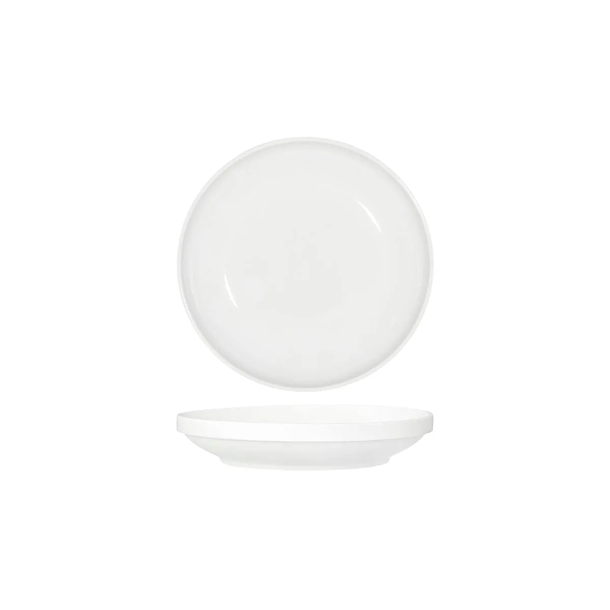 TABLEKRAFT CORE WHITE ROUND BOWL WALLED LIP 230x43mm (*91083*) = PACK OF 4 X EACHES
