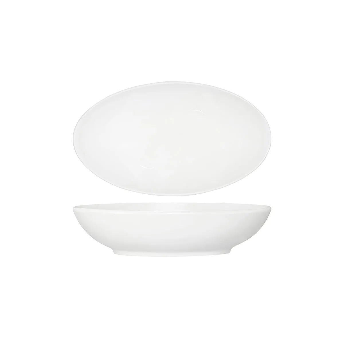 TABLEKRAFT CORE WHITE OVAL SALAD SERVING BOWL 380x230x90mm (*92076*) = PACK OF 2 X EACHES