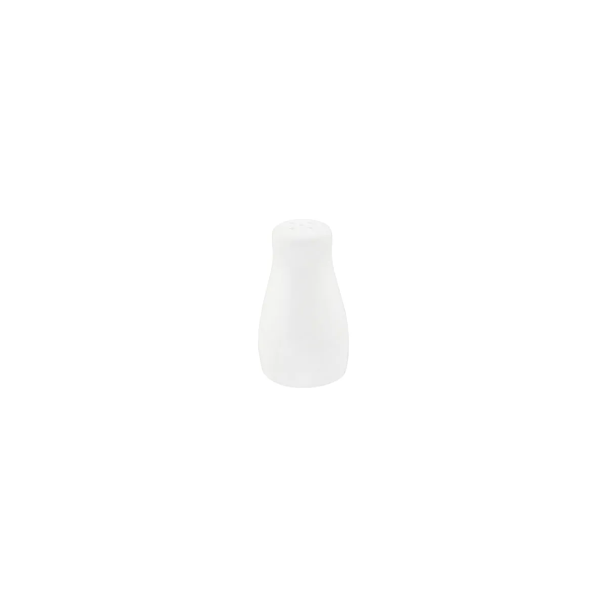 TABLEKRAFT CORE WHITE PEPPER SHAKER (5 HOLE) CURVE 50x80mm (*92053*) = PACK OF 6 X EACHES