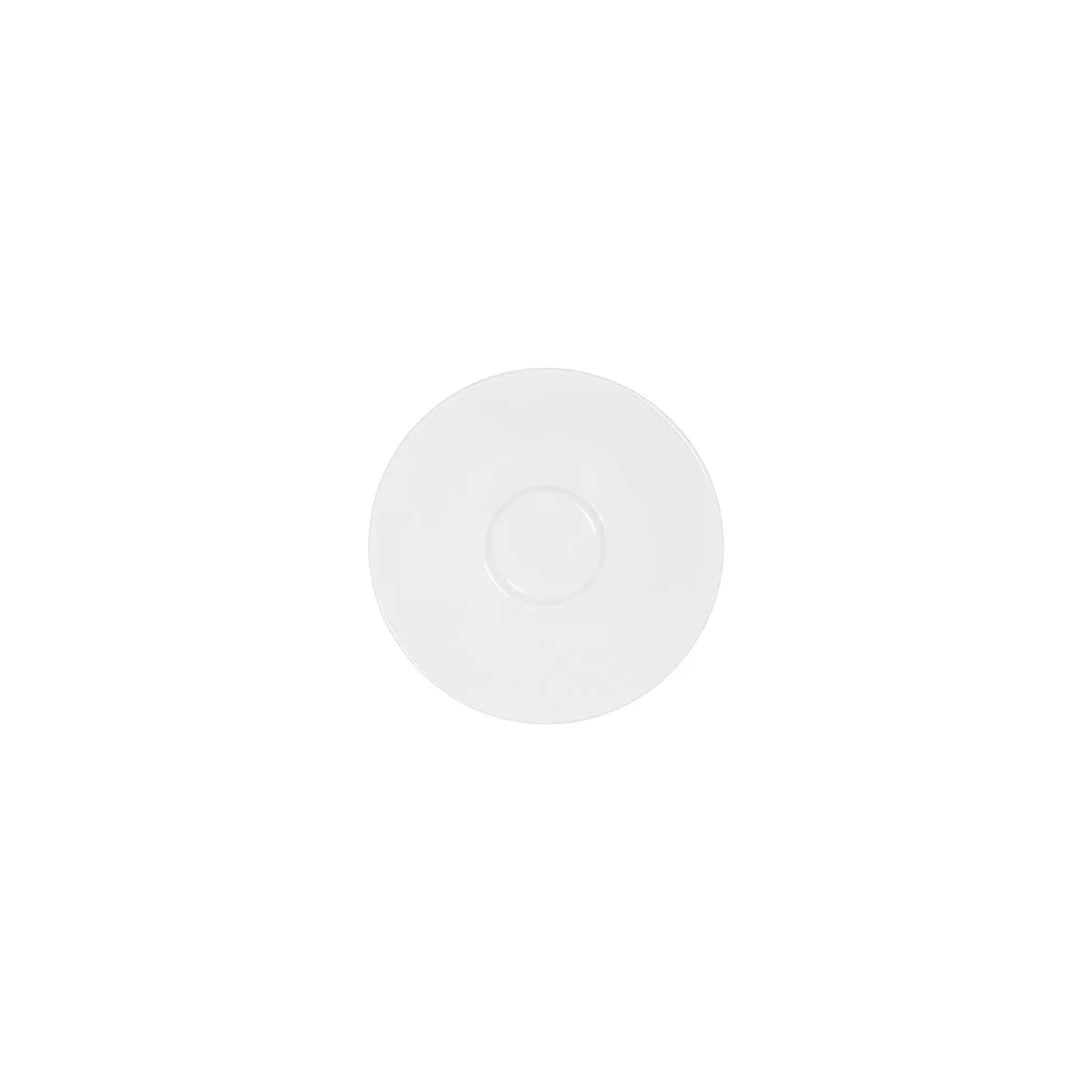 TABLEKRAFT CORE WHITE ESPRESSO SAUCER TO SUIT 92080 115mm (*92081*) = PACK OF 12 X EACHES