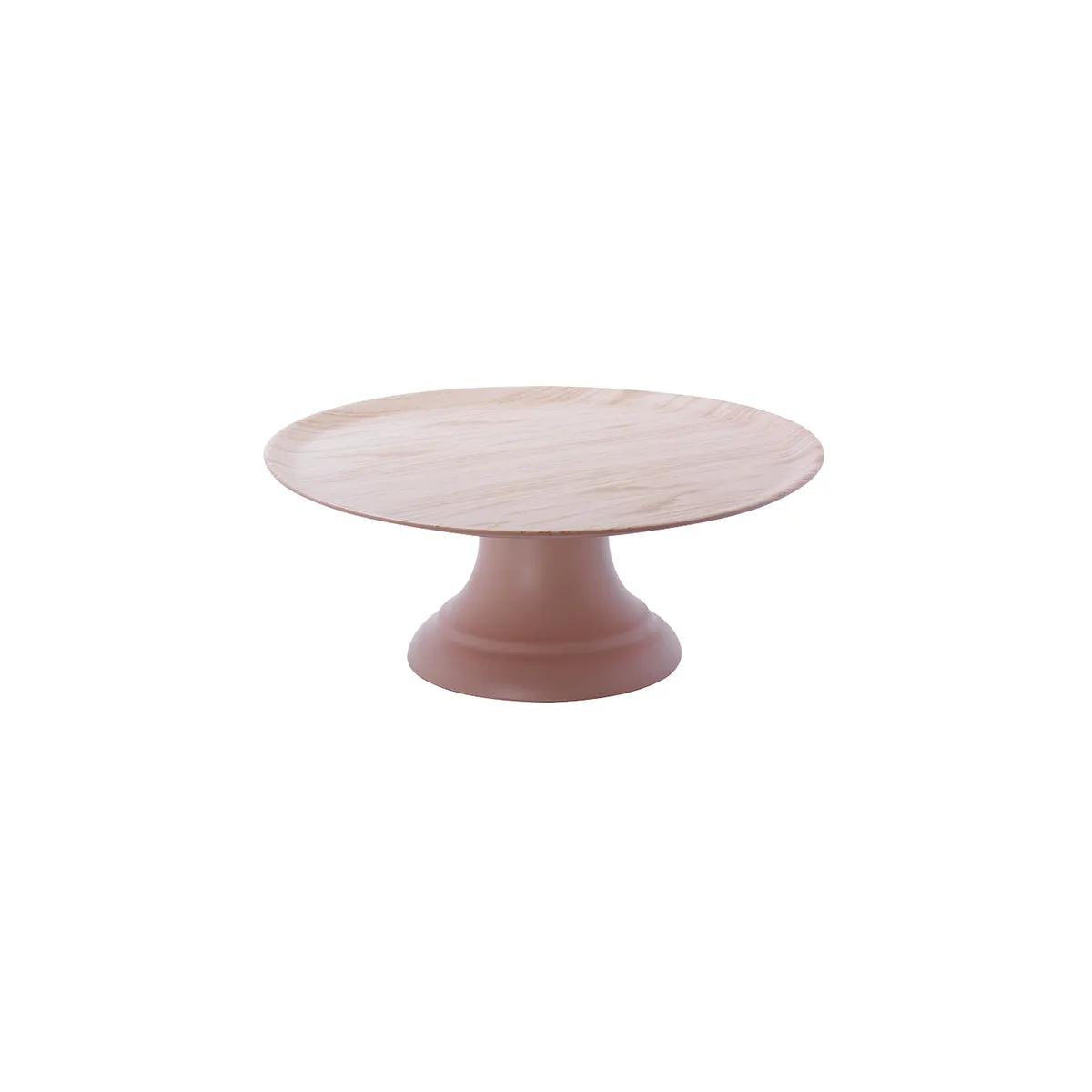 CHEF INOX CAKE PLATE w/STAND MELAMINE 297x110mm WOOD GRAIN (*04160*) = 1 X SET