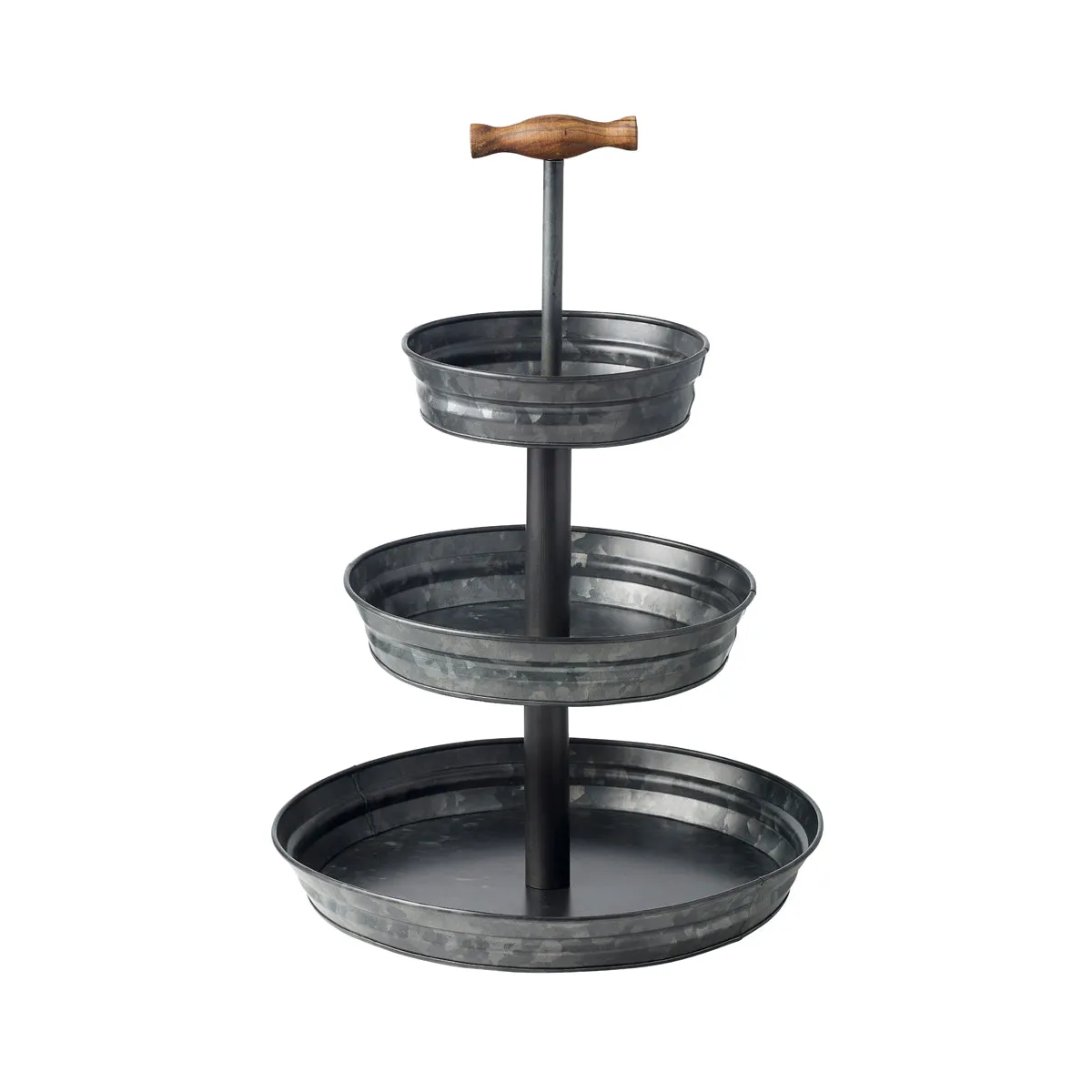 CHEF INOX CONEY IS GALV BLK STAND 3-TIER WDHDL19/26/35x500mm (*78790*) =  1 X EACH