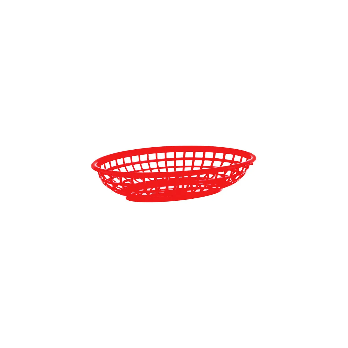 CHEF INOX CONEY IS PLASTIC OVAL BASKET 240x150x50mm RED (*78700*) = PACK OF 12 X EACHES
