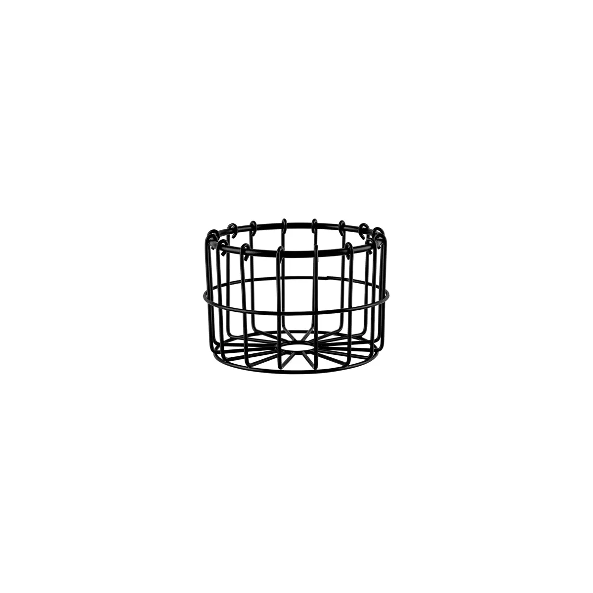 CHEF INOX CONEY IS ROUND WIRE BASKET 130x90mm PATINA BLK (*78747*) =  1 X EACH