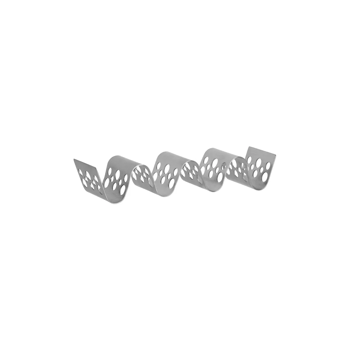 CHEF INOX CONEY IS 3-4 TACO HOLDER w/PATTERN S/S 220x55x35mm (*78795*) = 1 X EACH