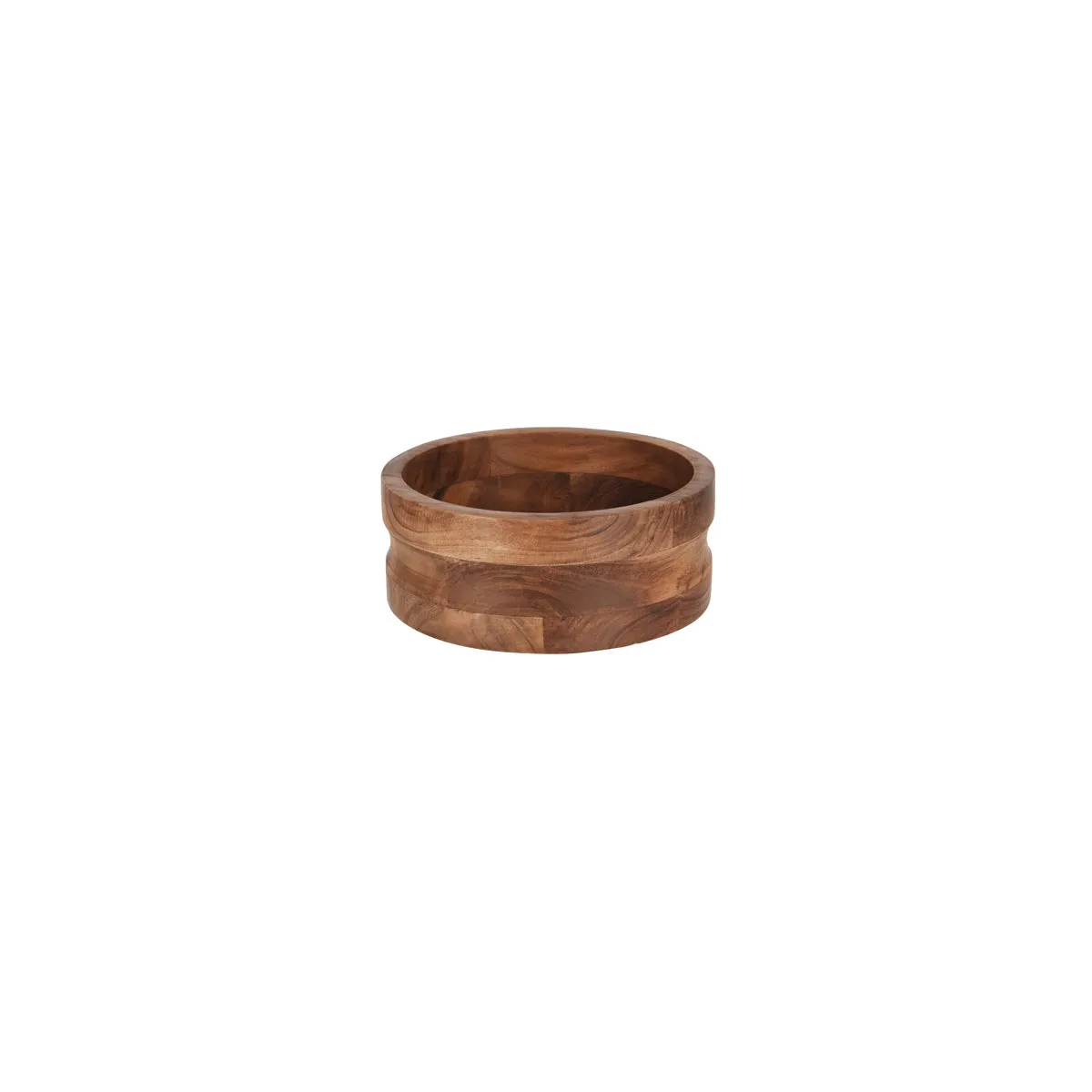 CHEF INOX SERVE ROUND BOWL w/STRAIGHT SIDES ACACIA 230x90mm (*04798*) = PACK OF 6 X EACHES