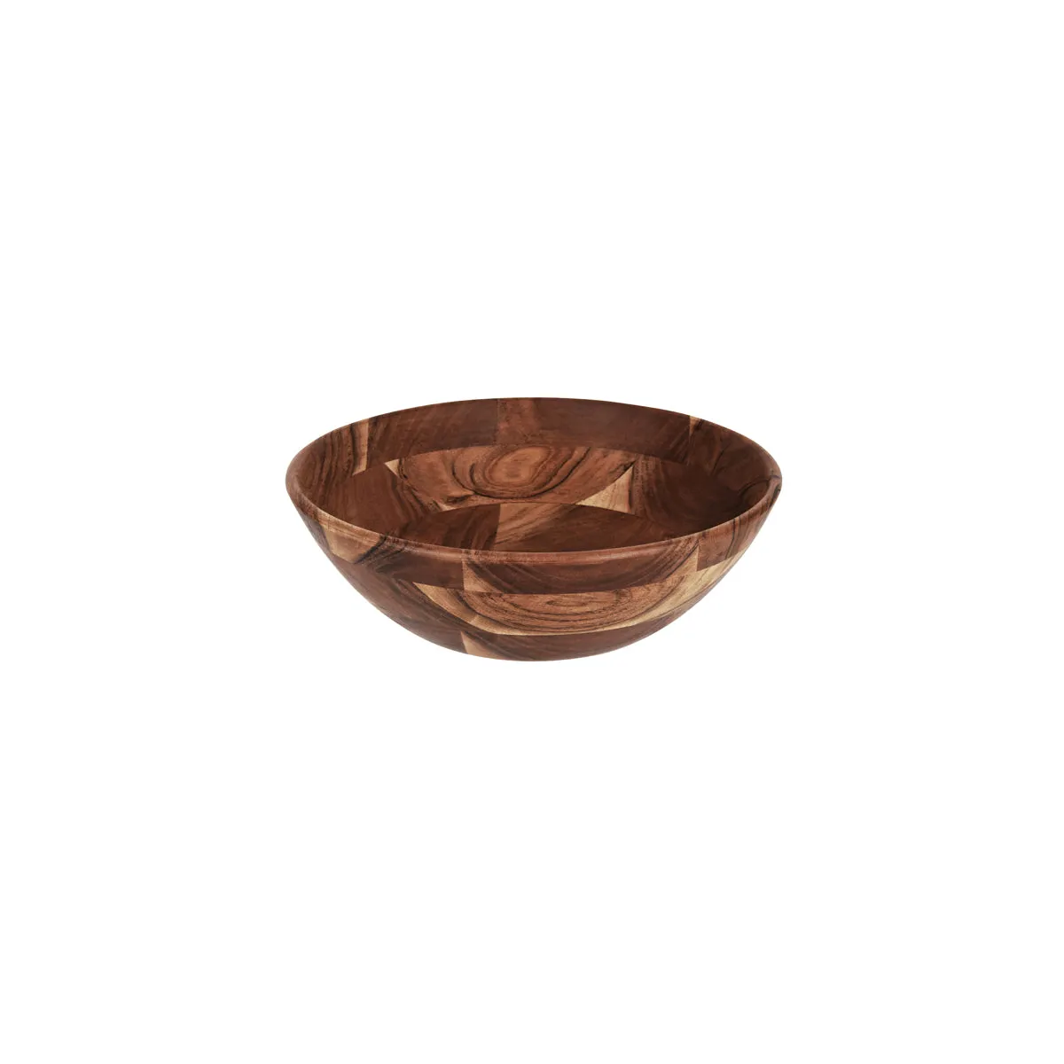 CHEF INOX SERVE ROUND DISPLAY DEEP BOWL ACACIA 355x110mm (*04776*) = PACK OF 2 X EACHES