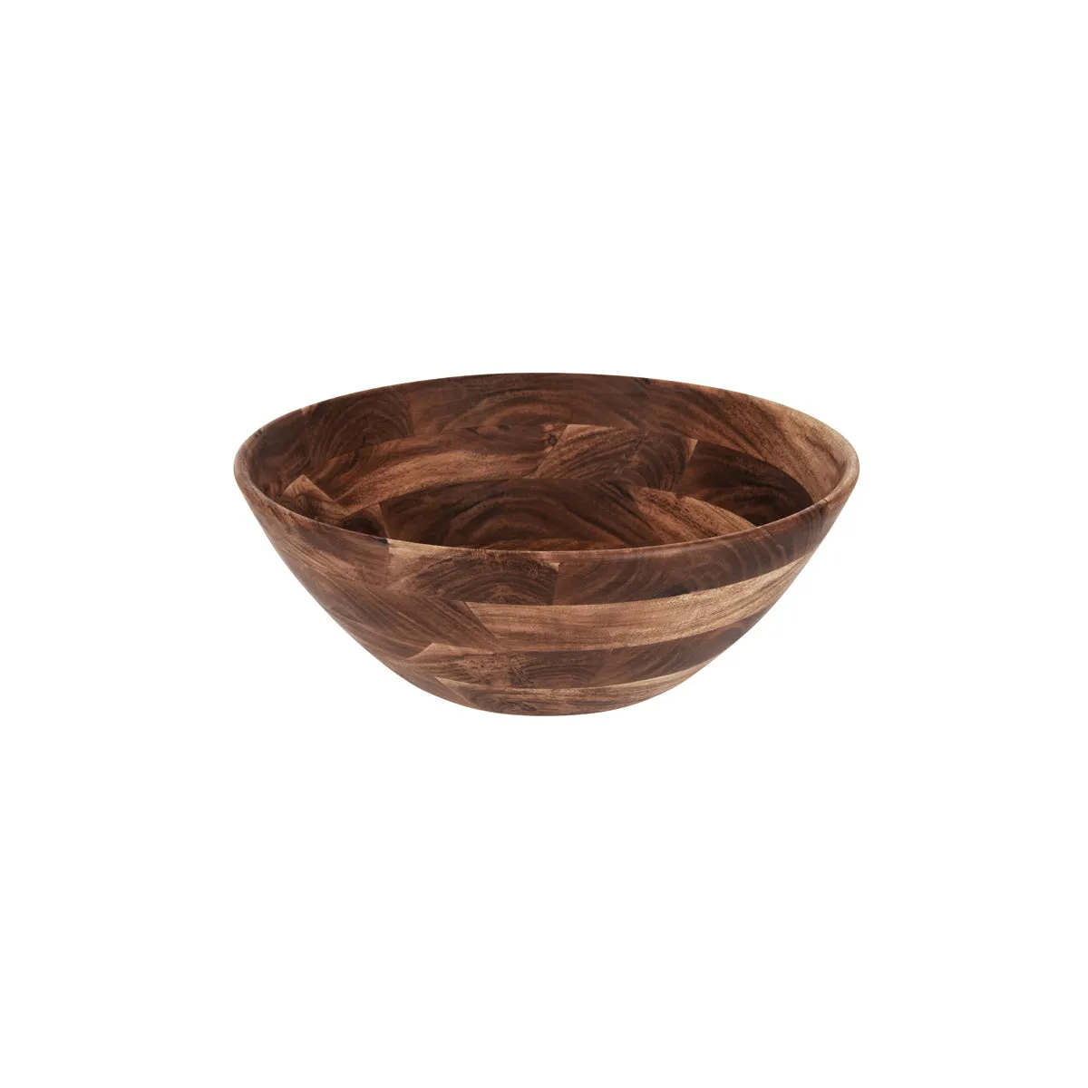 CHEF INOX SERVE ROUND DISPLAY DEEP BOWL ACACIA 430x160mm (*04777*) = PACK OF 2 X EACHES