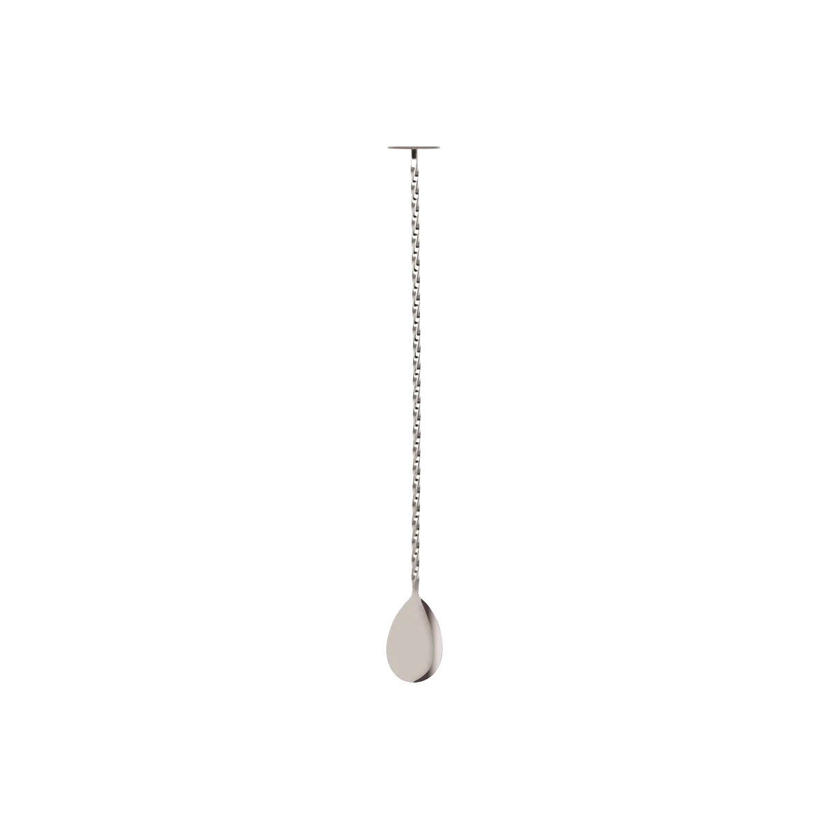 ZANZI TAIL DISK BAR SPOON w/MUDDLER S/S 300x29x25mm (*Z0641*) =  1 X EACH