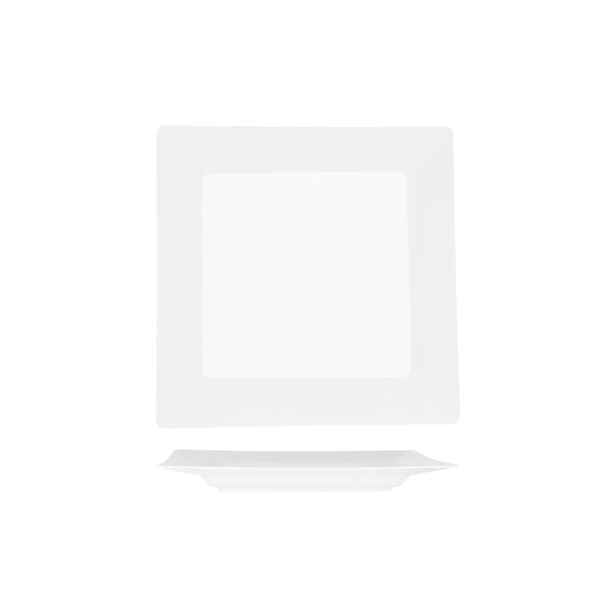 SUPERWARE SQUARE PLATE W/RIM 250mm (20183) (*49061*) = PACK OF 6 X EACHES