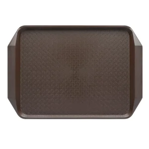 CHEF INOX RECT FAST FOOD TRAY PP 425x300x35mm BROWN (*06987-BN*) = PACK OF 25 X EACHES